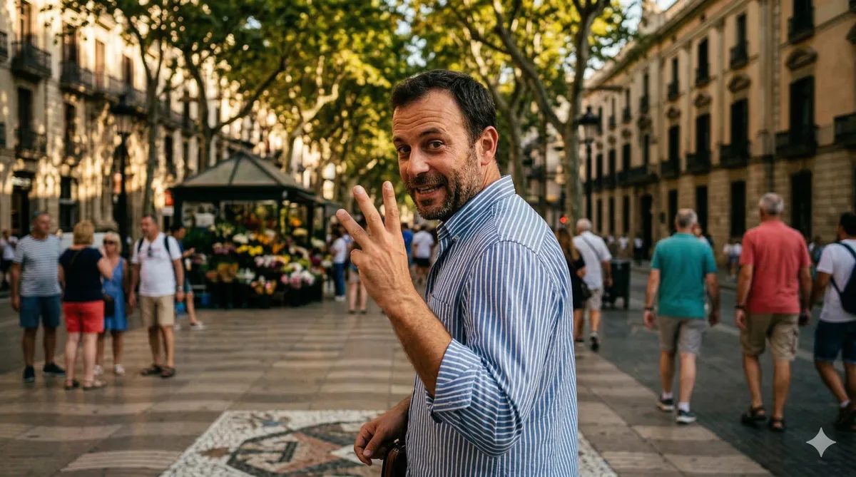 800 Wörter, ein Buch über Sturkopf und Spaziergang an den Ramblas