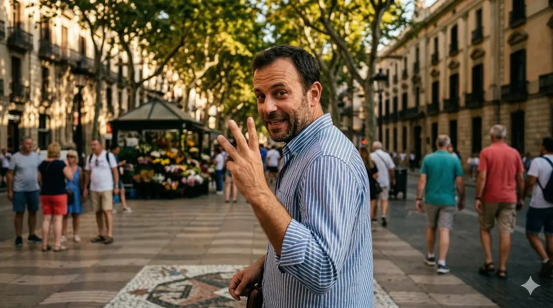 800 Wörter, ein Buch über Sturkopf und Spaziergang an den Ramblas